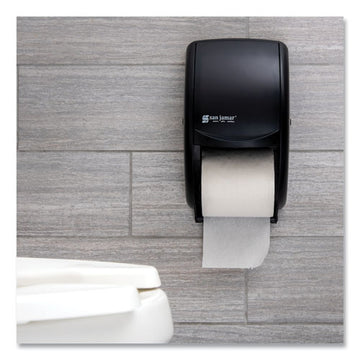 San Jamar® Duett Standard Bath Tissue Dispenser, 2 Roll, 7 1-2w X 7d X 12 3-4h, Black Pearl freeshipping - TVN Wholesale